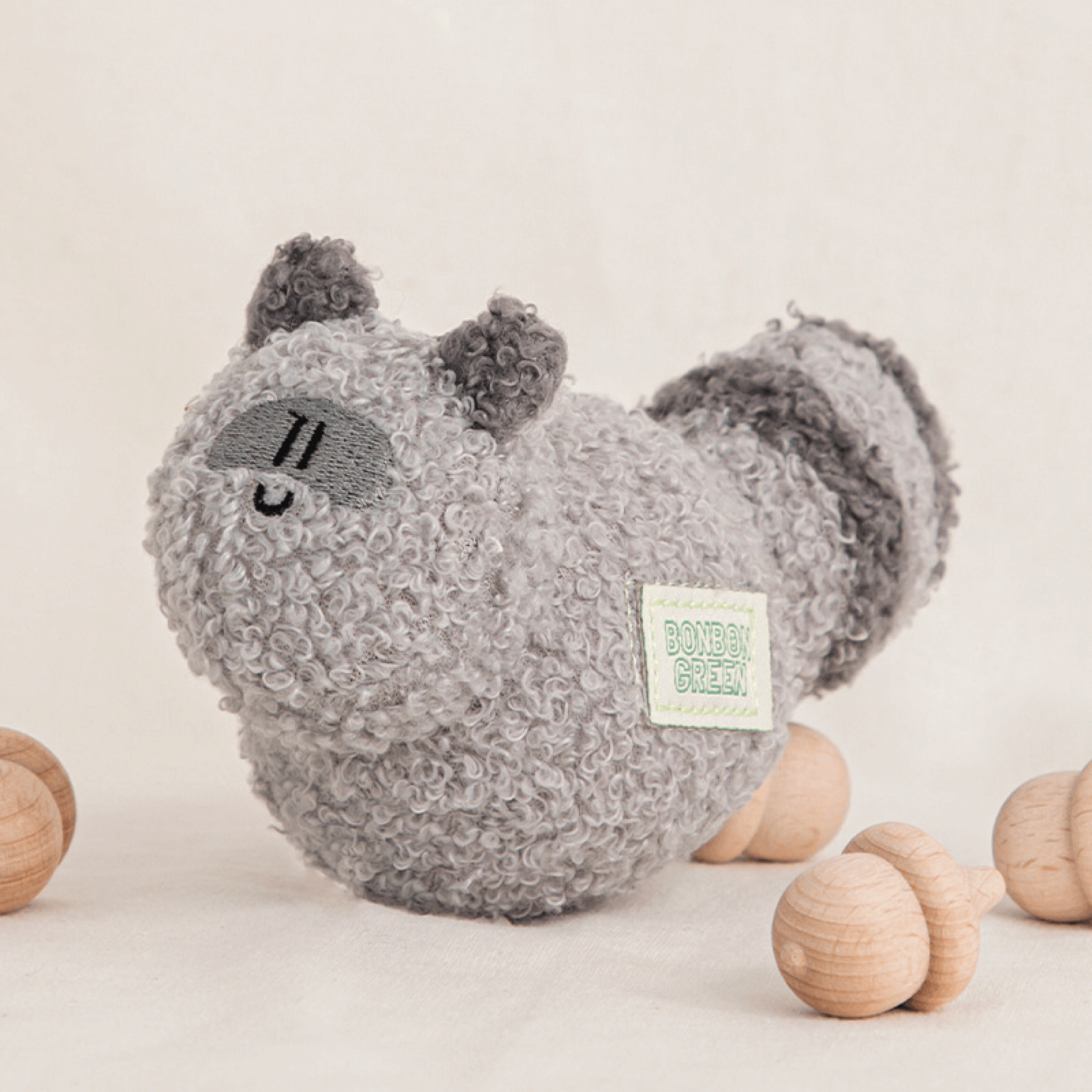 BonBon Green Furry Friends Ball