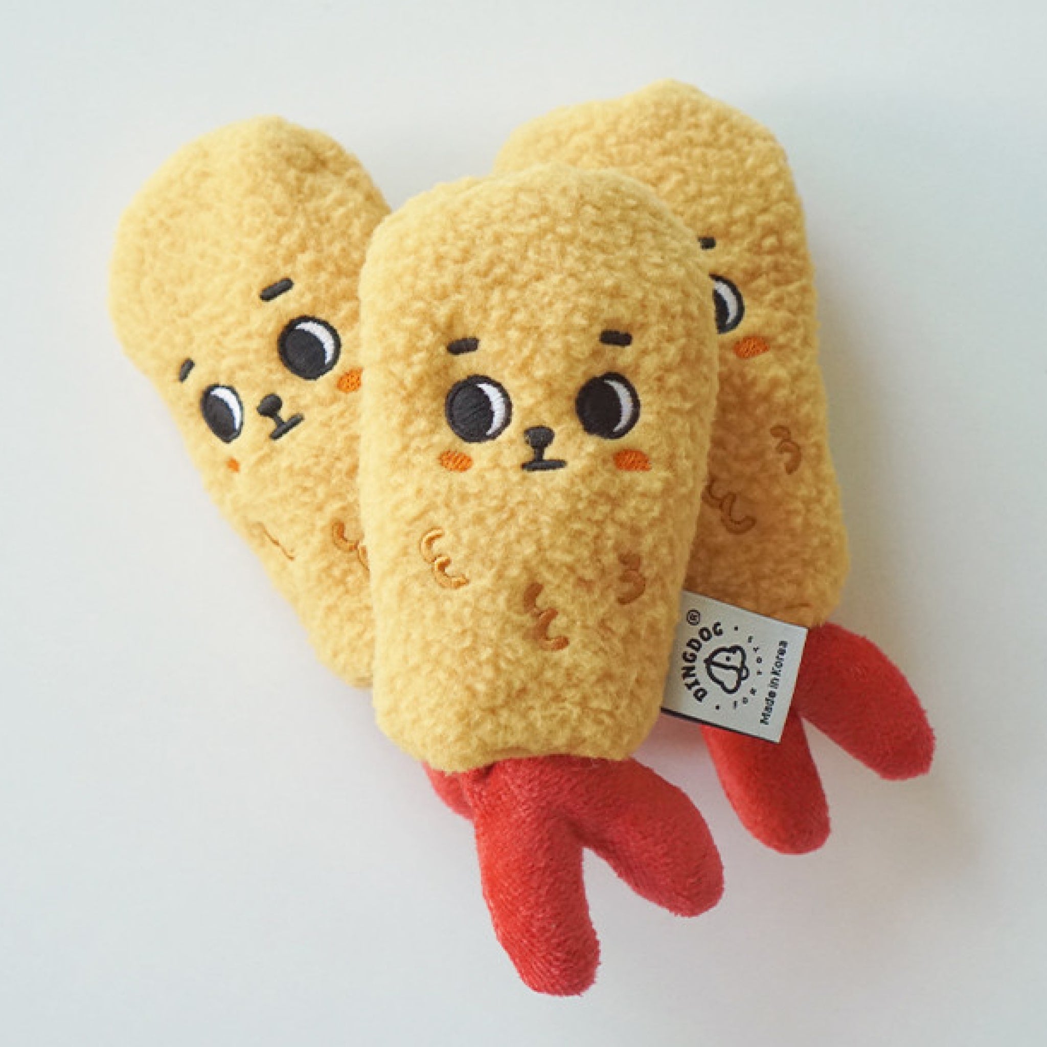 3 fried shrimp nosework toys