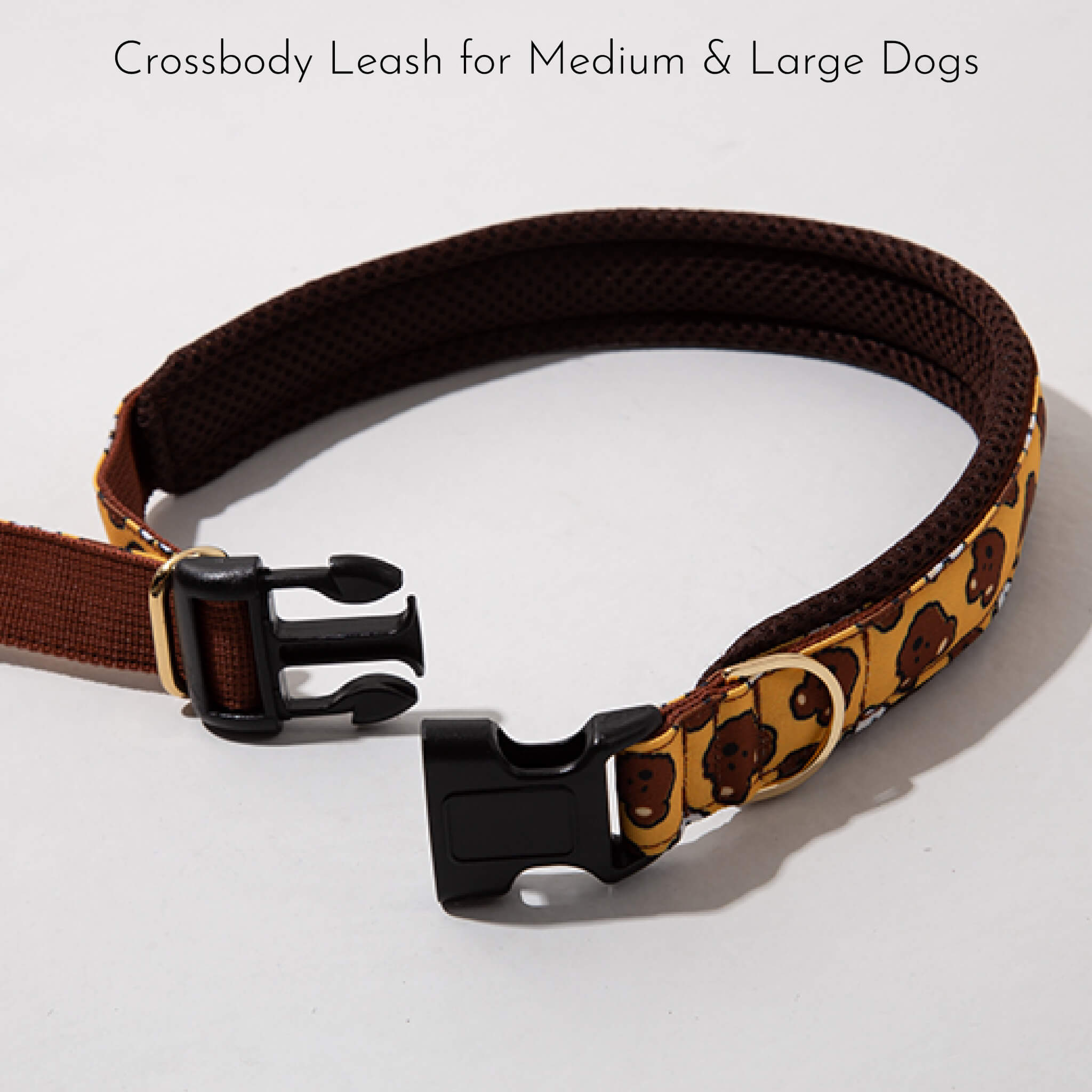 crossbody leash for medium & large dogs