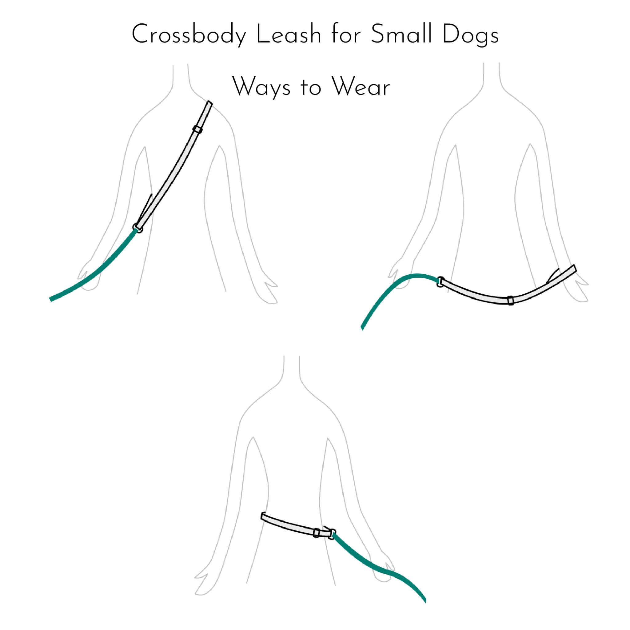 ways to wear crossbody leash for small dogs