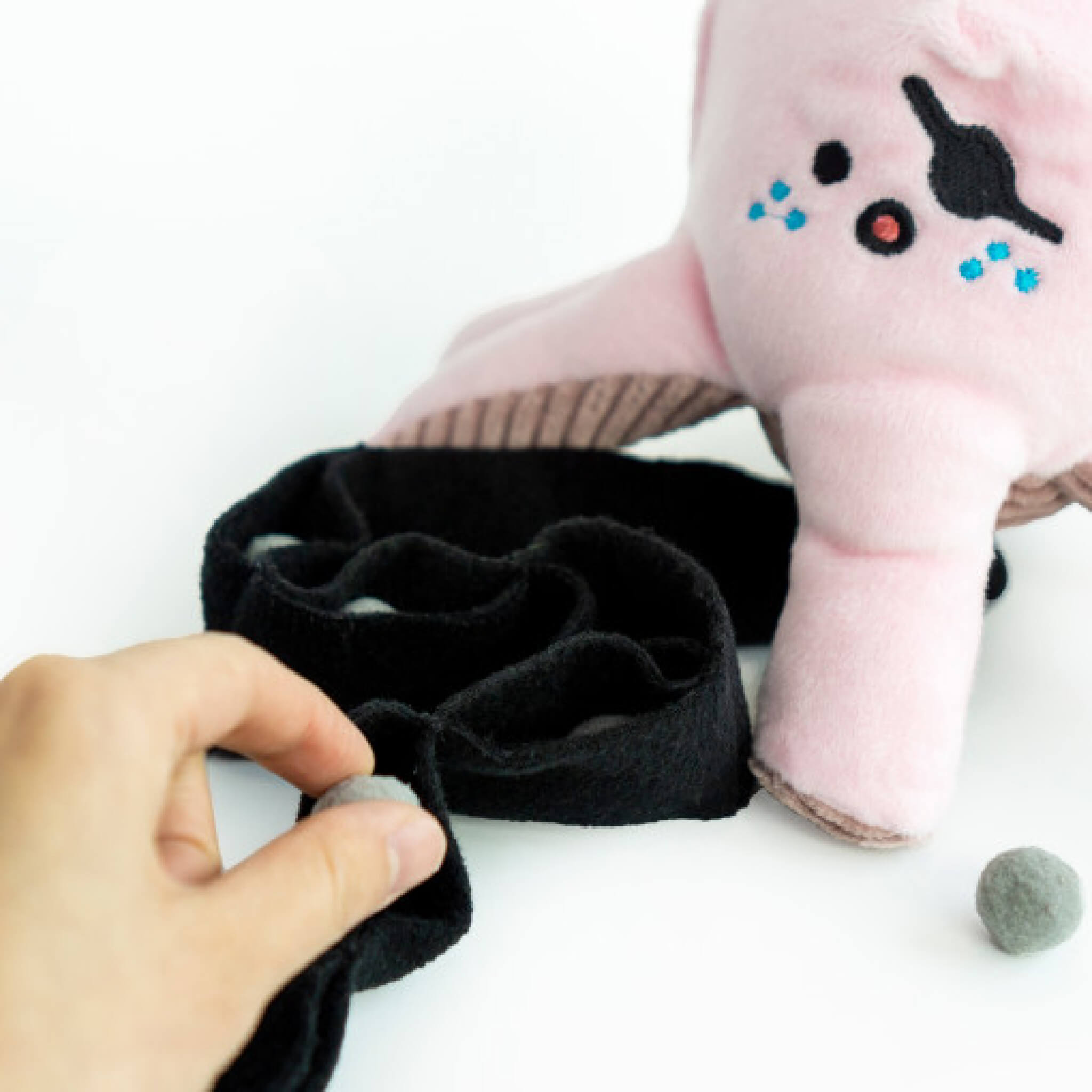 Pockets for food and snacks.