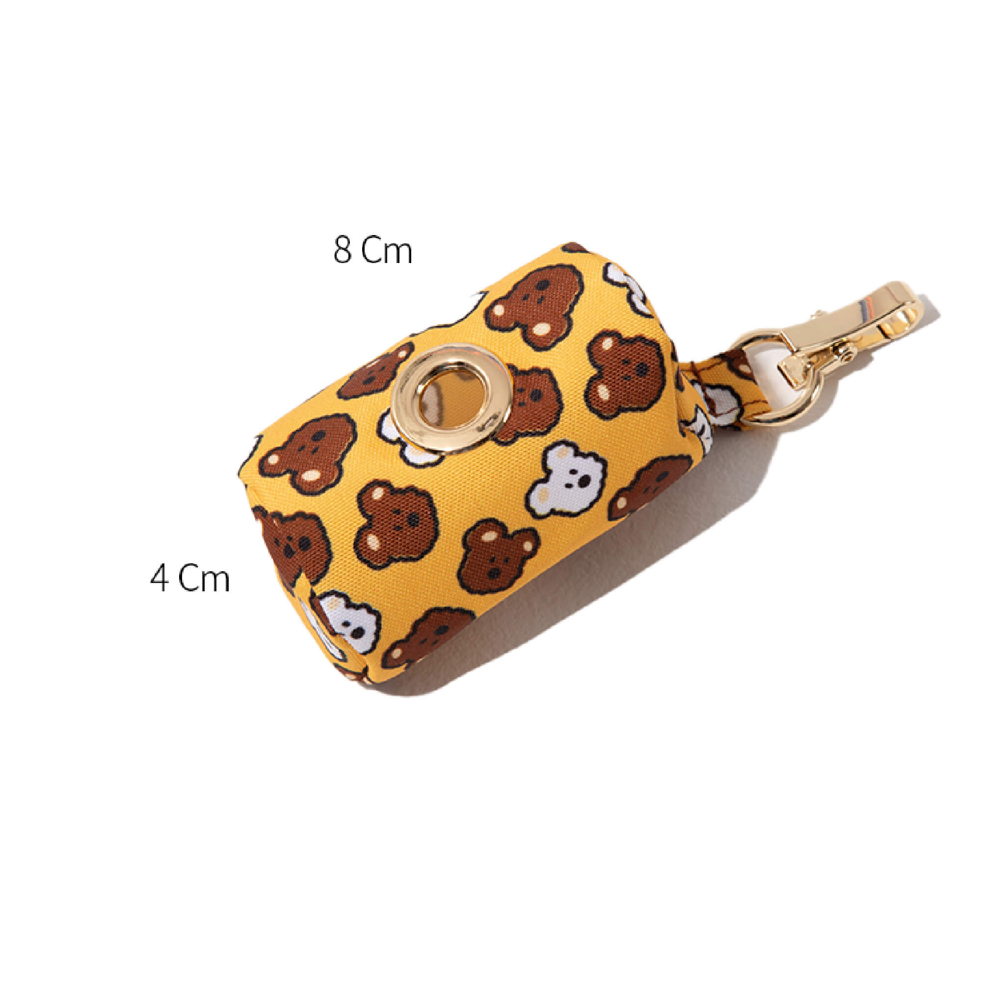 Dimensions for poop bag holder.
