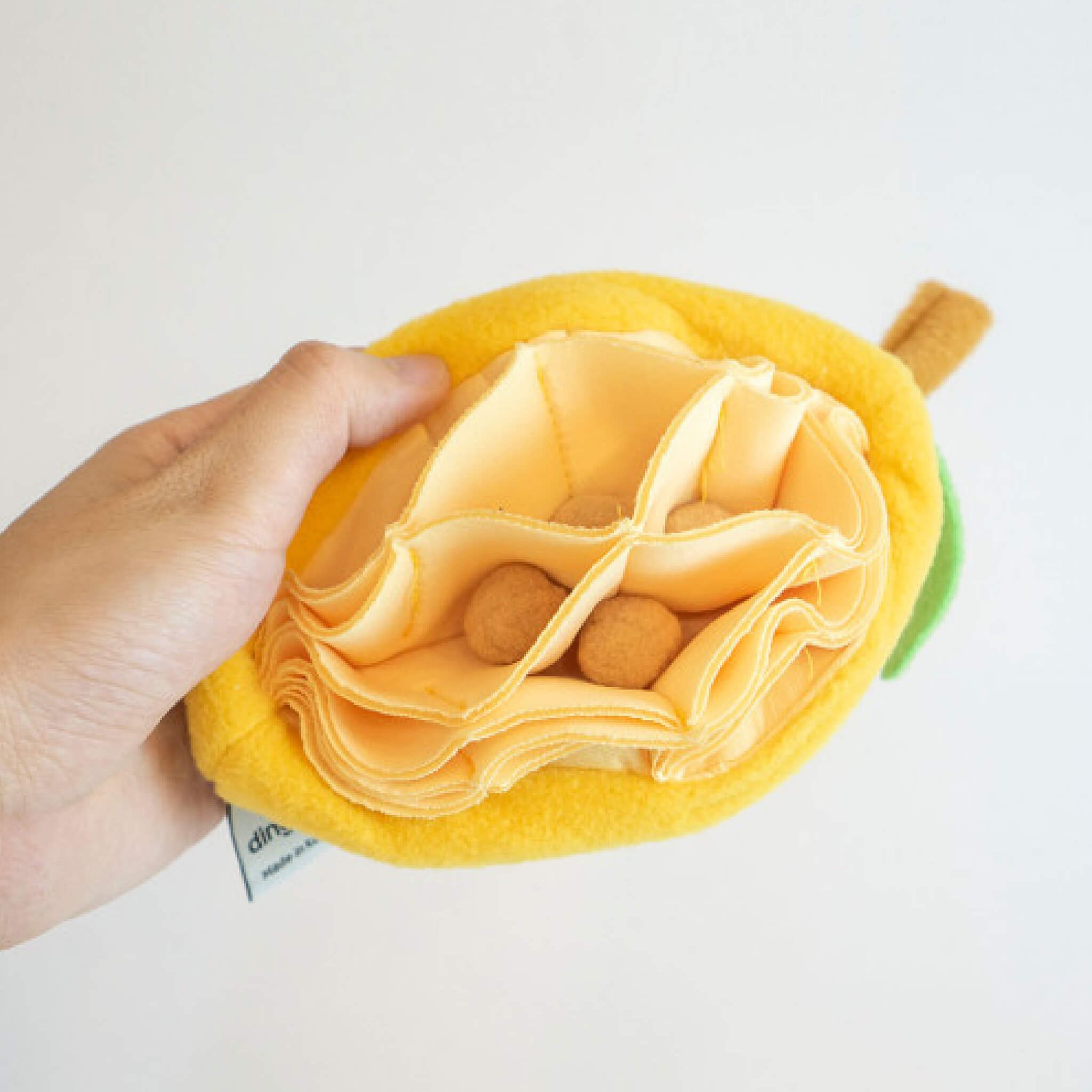 Place snacks and treats inside the pockets.