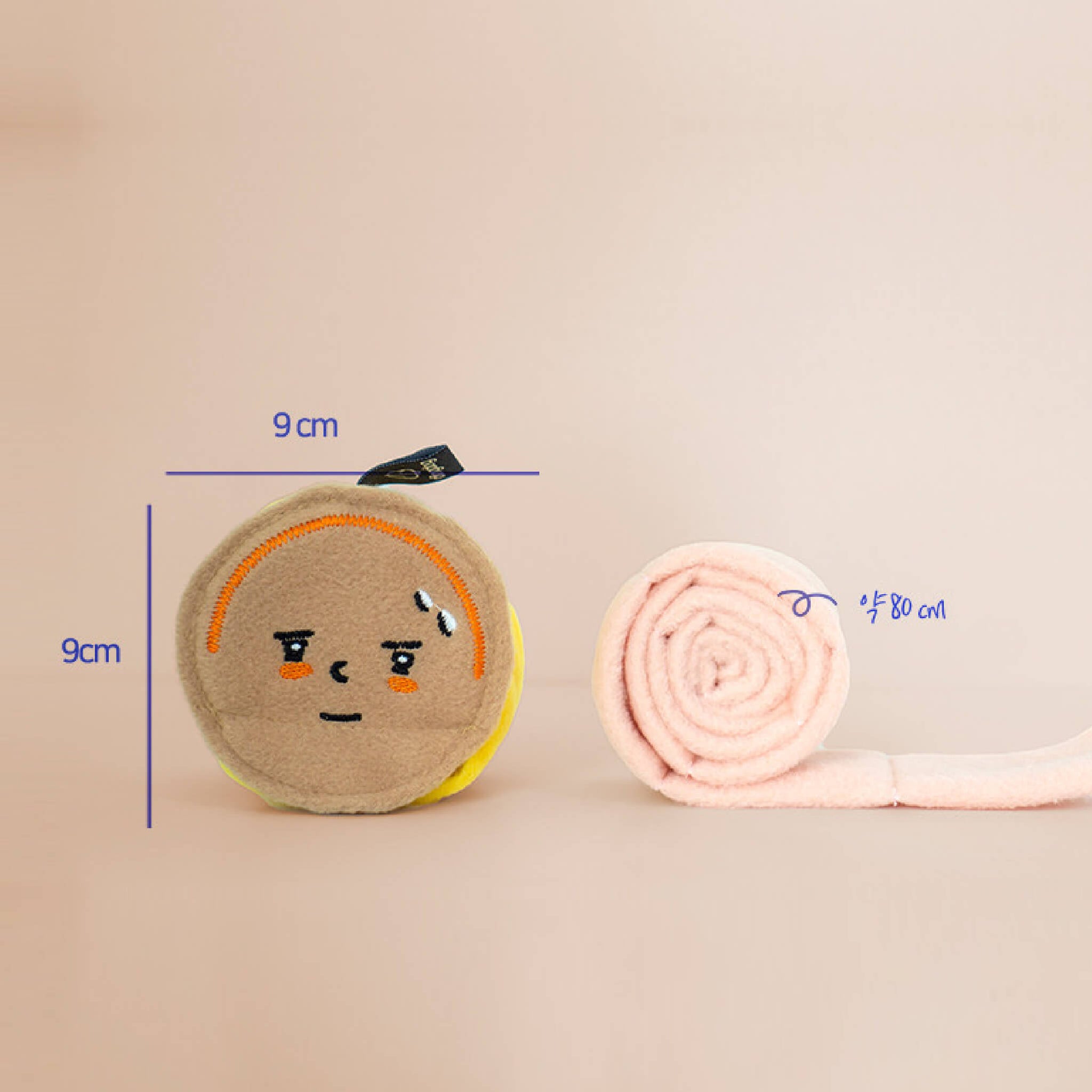 Dimensions for tuna nosework toy.