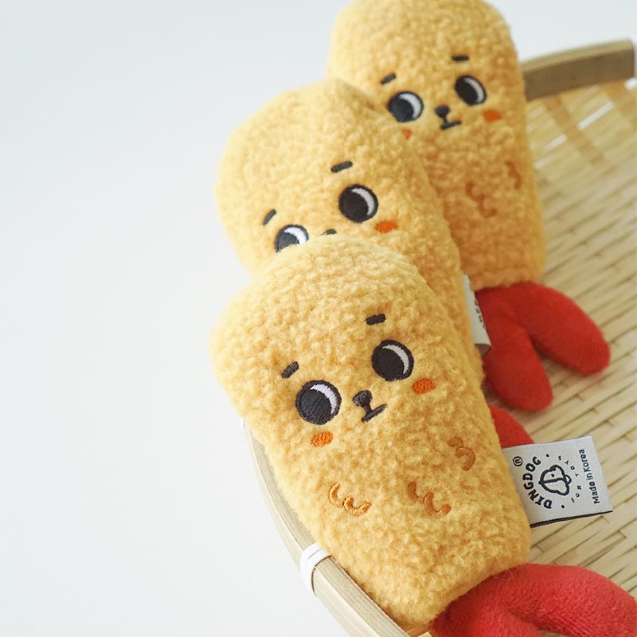 multiple fried shrimp nosework toys