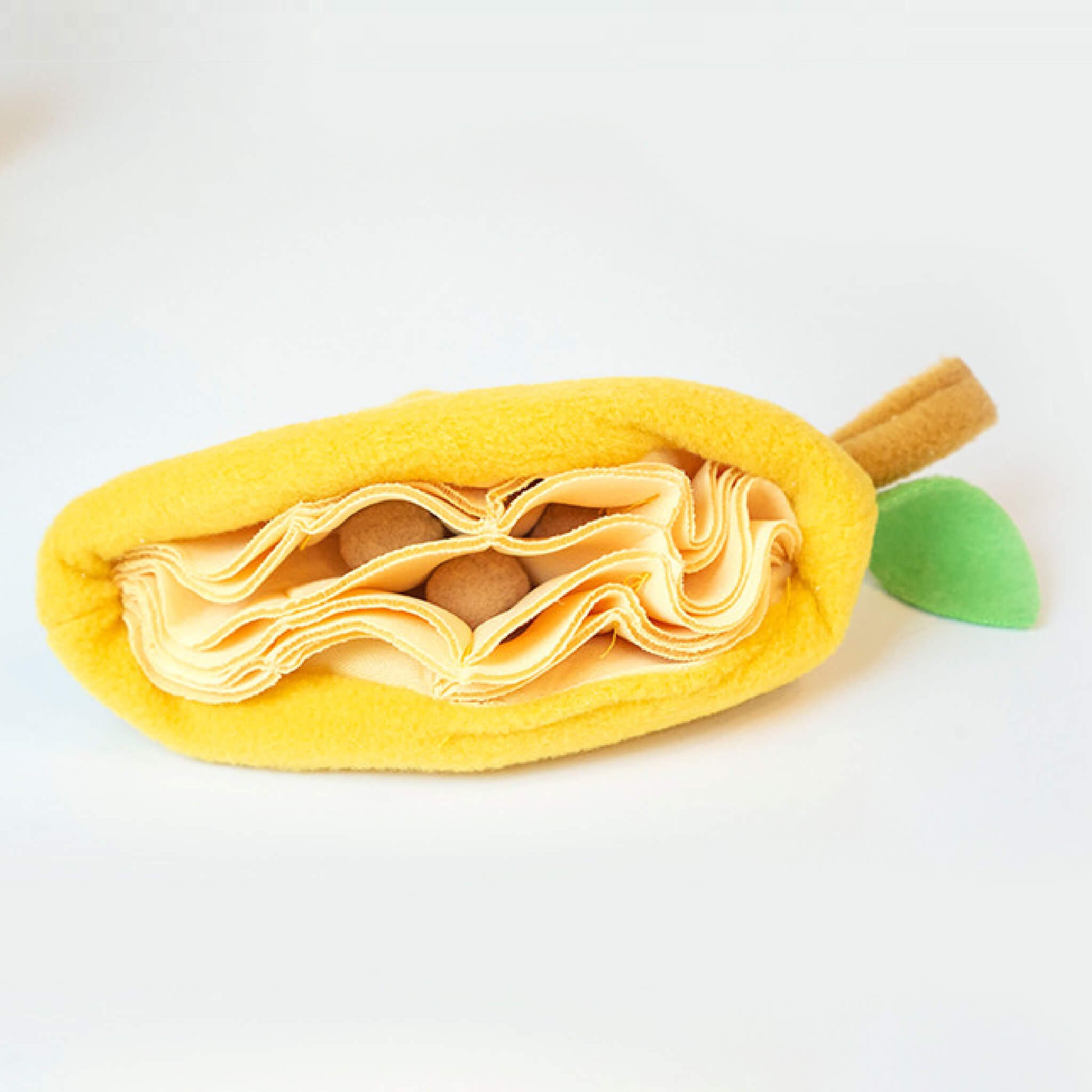 Place snacks and treats inside the pockets.