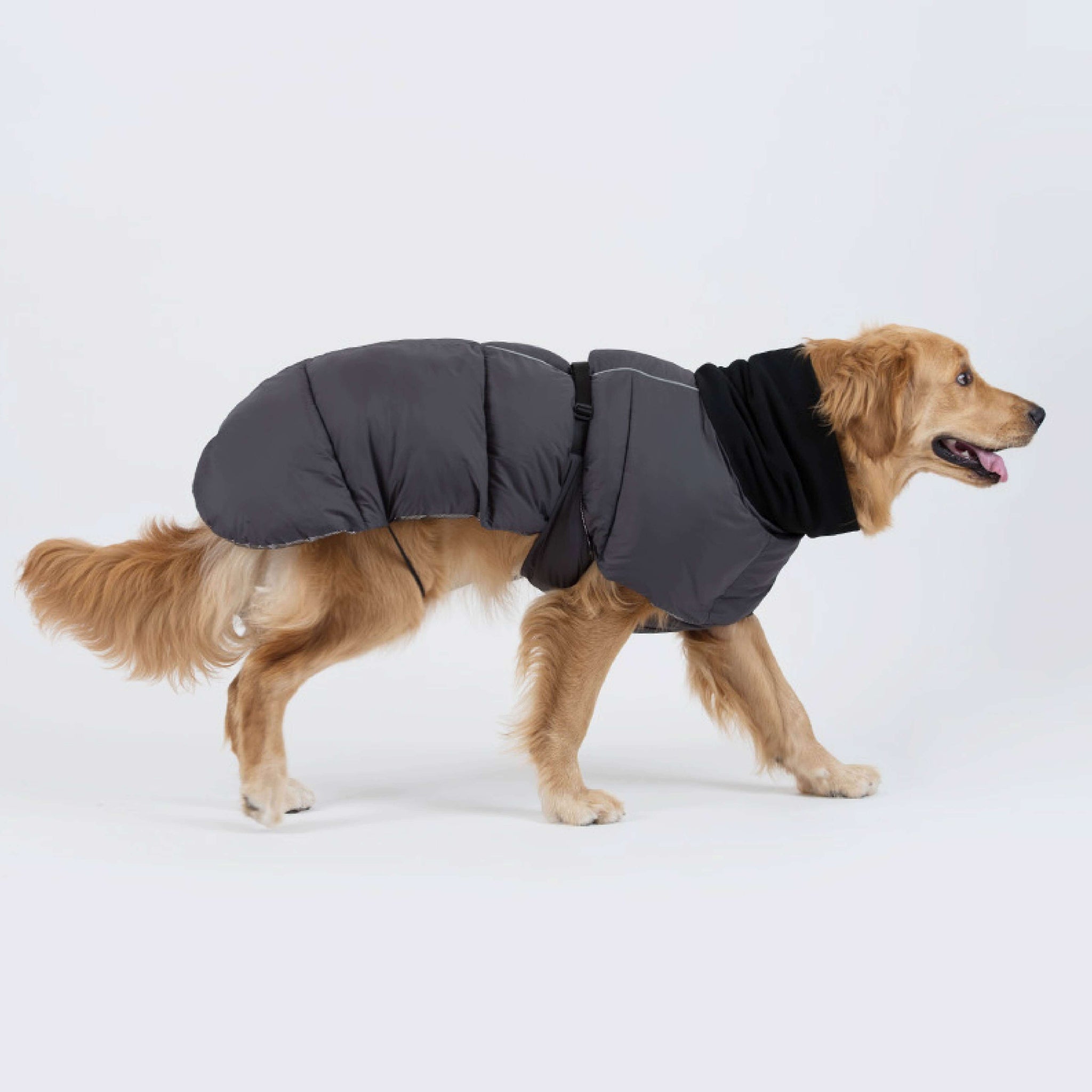 Ultra warm, lightweight, padded jacket for winter weather. Model is wearing a 8 & weighs 86 pounds (39 kg).