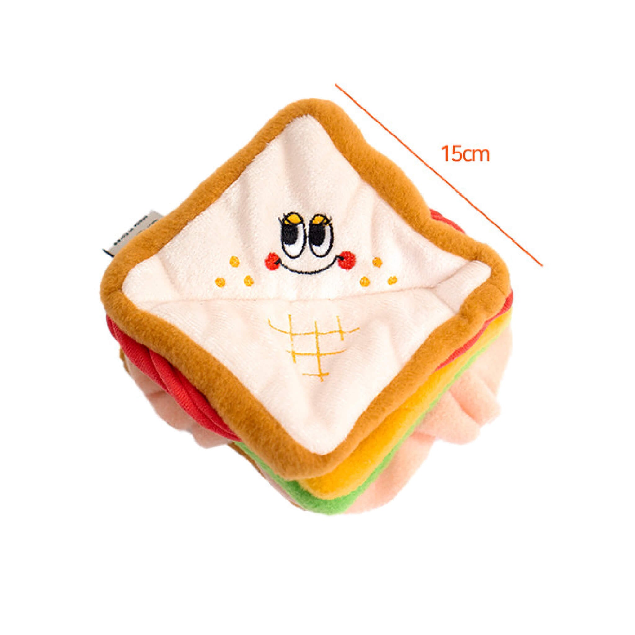 Dimensions for korean toast nosework toy.