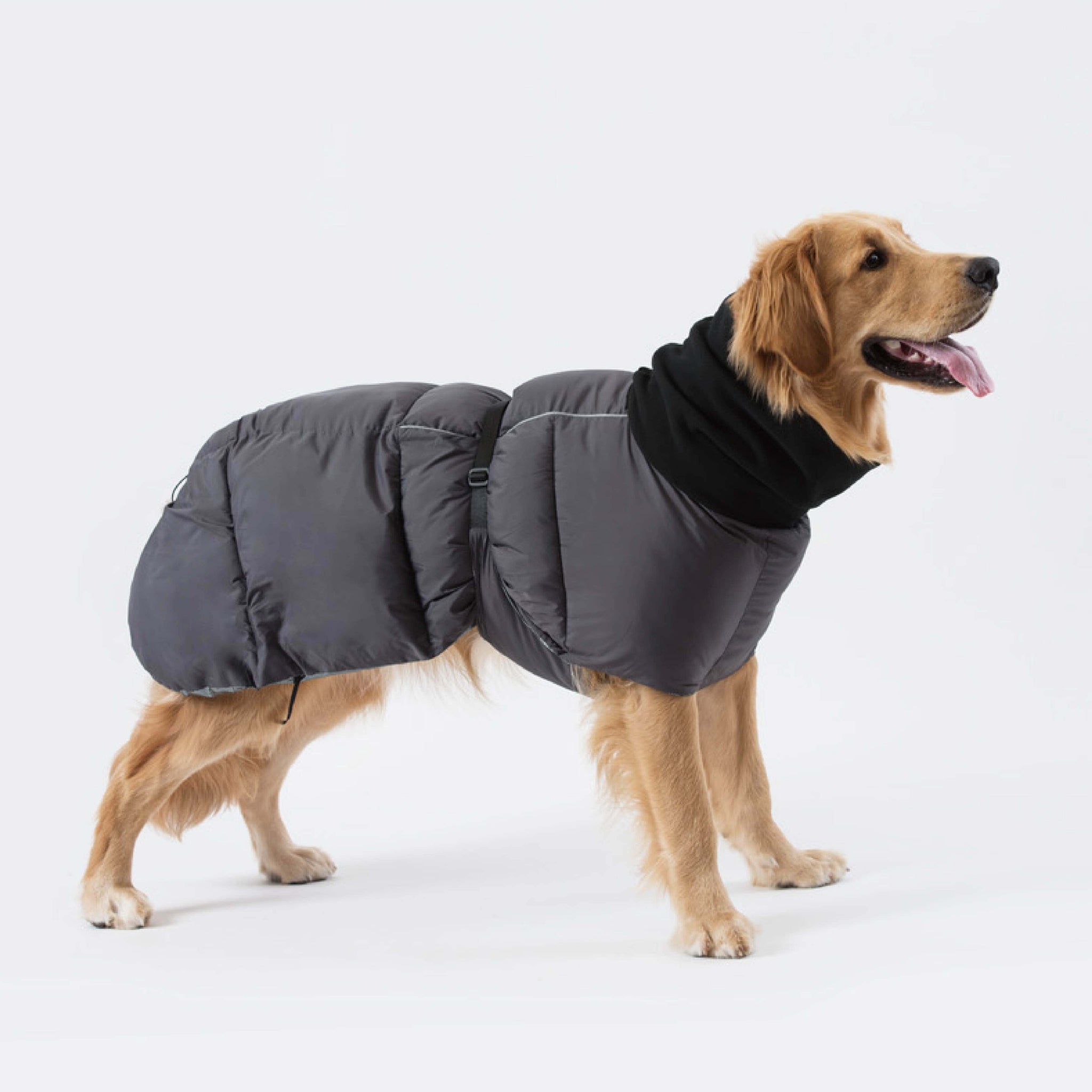 Ultra warm, lightweight, padded jacket for winter weather. Model is wearing a 8 & weighs 86 pounds (39 kg).