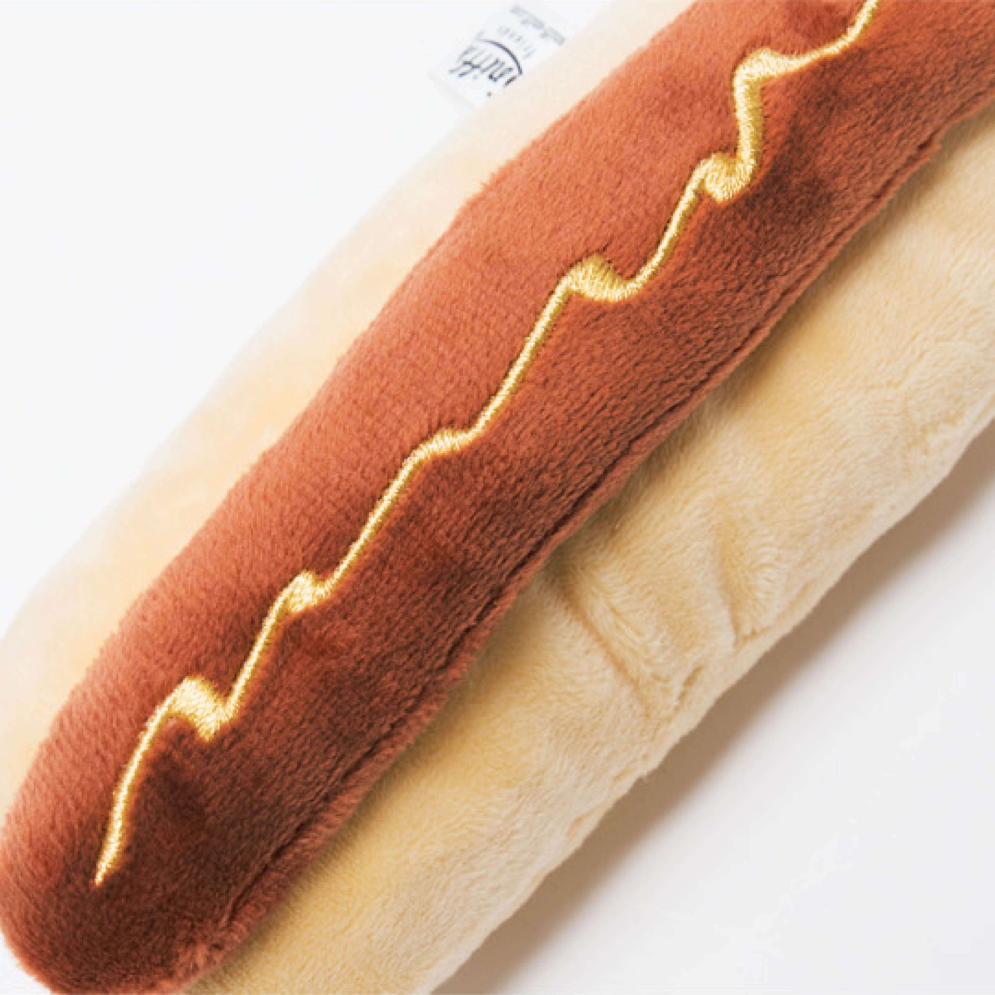 A hotdog-shaped toy.